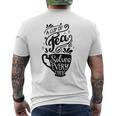 A Cup Of Tea Solves Everything Herbal Tea Lover Teatime Men's Back Print T-Shirt