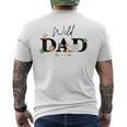 Dad Of The Wild One Zoo Birthday Safari Jungle Animal Men's T-shirt Back Print