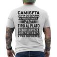 De Fin De Semana Para Tiro Al Plato Camiseta Hombre Estampado Espalda