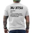 Definición De Jiu Jitsu Practicante Brasileño De Jiu-Jitsu Bjj Camiseta Hombre Estampado Espalda