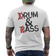 Drum And Bass Rum & Assintage Gray T-Shirt mit Rückendruck