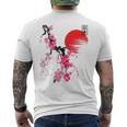 Fleurs De Cerisierintage Sakura Japonais T-shirt imprimé au dos