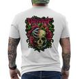 Bullet Myalentine Horror With Skull Roses And Red Blood T-Shirt mit Rückendruck
