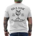 Gin And Tonic Cocktail Lovers Idea T-Shirt mit Rückendruck