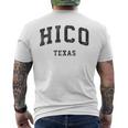 Hico Texas Tx Sportifintage T-shirt imprimé au dos