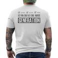 Ich Bin Einfach Eine Andere Generation Lustiges Blue T-Shirt mit Rückendruck