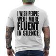 J'aimerais Que Les Gens Parlent Plus Couramment Le Silence Activisme T-shirt imprimé au dos