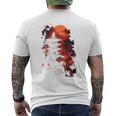 Japanischer Ninja Backprint T-Shirt mit Rückendruck