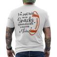 I Am Just Here For The Snacks Commercials & Halftime Show Men's T-shirt Back Print