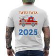 Kinder Feuerwehr Kindergarten 2025 Ich Komme Tatü Tata Kiga Kita T-Shirt mit Rückendruck