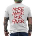 Mehr Amor Por Favor T-Shirt mit Rückendruck