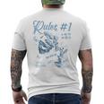 Modern Hip Hopintage Graffiti Urban Backprint Streetwear T-Shirt mit Rückendruck