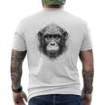 Mono Animal Zoológico Arte Mono Camiseta Hombre Estampado Espalda