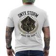Onyx Storm Brave The Dark Fourth Wingg Basgiath War Collegee Men's T-shirt Back Print