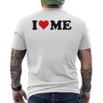 Red Heart I Love Me T-Shirt mit Rückendruck