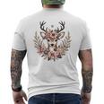 Reh Damen Reh Kostüm Kinder Carnival Reindeer T-Shirt mit Rückendruck