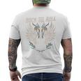 Rock And Roll Guitarraintage Rock Music Manga Larga Camiseta Hombre Estampado Espalda