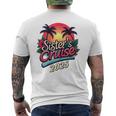 Sisters Cruise Shirts Vintage Sunset Sister's Cruise 2025 Men's Back Print T-Shirt