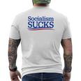 Socialism Sucks S T-Shirt mit Rückendruck