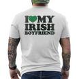 St Patrick Day I Love Irish Boys I Heart My Irish Boyfriend Men's T-shirt Back Print