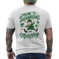 St Patrick Day Prone Shenanigans Malarkey Toddler Boy Irish Men's T-shirt Back Print