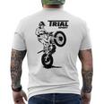 Trial Motorcycle Trial Rider Moto Trial T-Shirt mit Rückendruck