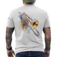 Trombone Instrument De Musique Motif Trombone T-shirt imprimé au dos