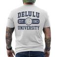 University Delulu T-Shirt mit Rückendruck