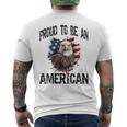 Usa American Flag Tourist Holiday America T-Shirt mit Rückendruck