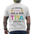 Vas A Ser Tia Tita Otraez Sorpresa Regalo Anuncio Embarazo Camiseta Hombre Estampado Espalda