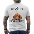 Vizsla Official Sleep With Dog T-Shirt mit Rückendruck