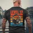 12Th Birthday Boysideo Gamer Level 12 Unlocked Boys T-Shirt mit Rückendruck Geschenke für alte Männer