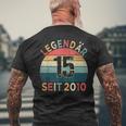 15Th Birthday Legendary Since 2010Intage 15 Years Old T-Shirt mit Rückendruck Geschenke für alte Männer