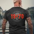 1970Intage Birthday Rock And Roll Heavy Metal T-Shirt mit Rückendruck Geschenke für alte Männer