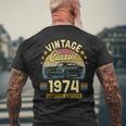1974 Muscle Car Limited Edition Men's T-shirt Back Print Gifts for Old Men 1974 Muscle Car Limited Edition Men's T-shirt Back Print Gifts for Old Men