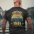 1991 Motorcycle Limited Edition Men's T-shirt Back Print Gifts for Old Men 1991 Motorcycle Limited Edition Men's T-shirt Back Print Gifts for Old Men