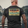28Th Birthdayintage Best Of 1992 Retro Cassette Tape T-Shirt mit Rückendruck Geschenke für alte Männer