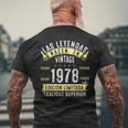 47 Años Cumpleaños Hombre Las Leyendas Nacen Enintage 1978 Camiseta Hombre Estampado Espalda Regalos para ancianos