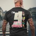 4Th Birthday Crew Ice Cream Truck I'm 4 Bday Ice Cream Party Camiseta Hombre Estampado Espalda Regalos para ancianos