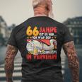 66 Jahre Ist Es Her 66 Birthday S T-Shirt mit Rückendruck Geschenke für alte Männer