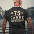 75Th Birthday 1943 Born Idea T-Shirt mit Rückendruck Geschenke für alte Männer