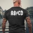 Abcd Adcd Parody Camiseta Hombre Estampado Espalda Regalos para ancianos