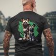 African Painted Wild Dogs Puppy Wild Dog Lovers Men's Back Print T-Shirt Gifts for Old Men