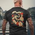 Amazing Chinese Year Of The Snake Men's T-shirt Back Print Gifts for Old Men