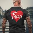 Amo A Trini Primer Nombre Yo Corazón Camiseta Hombre Estampado Espalda Regalos para ancianos