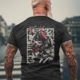 Anime Manga Streetwear Cyberpunk Aesthetic Techwear Harajuku T-Shirt mit Rückendruck Geschenke für alte Männer