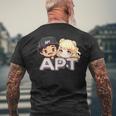 Apt Buddies Adorable Chibi T-Shirt mit Rückendruck Geschenke für alte Männer