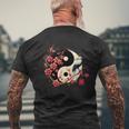 Arbre Sakura Style Yin Yang En Esthétique Sakura Ying Yang T-shirt imprimé au dos Cadeaux pour les vieillards