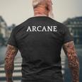 Arcane English Word Apparel T-Shirt mit Rückendruck Geschenke für alte Männer