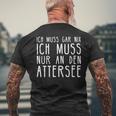 Attersee I Austria Motif For Austrian T-Shirt mit Rückendruck Geschenke für alte Männer